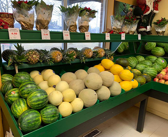 Selection of different Melons