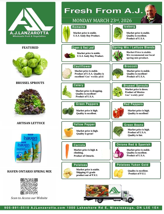 Fresh From A.J. - 03/23/26